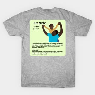 Au pair definition- lime green male T-Shirt